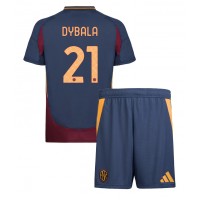 AS Roma Paulo Dybala #21 Tredje Dräkt Barn 2024-25 Kortärmad (+ Korta byxor)